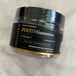 Equilibria Focus Gummies Watermelon NEW SEALED exp 01/2025 60 count Nootropic